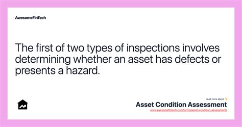 Asset Condition Assessment Awesomefintech Blog