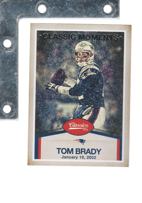 2016 Panini Classics 17 Tom Brady Moments Insert Rare Nm Goat