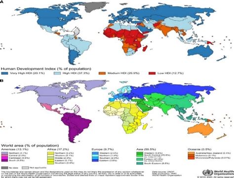 A The Four Tiered Human Development Index HDI And B The 20 World