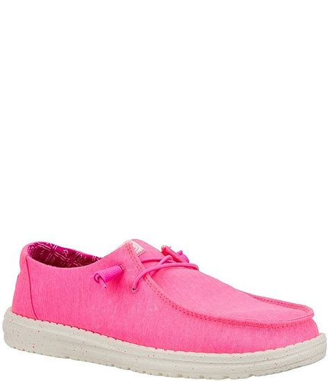 Heydude Womens Wendy Stretch Canvas Washable Slip Ons Dillards