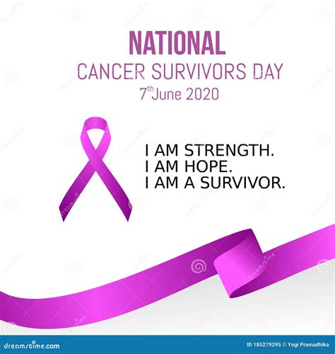 National Cancer Survivor Day Vector Illustration Stock Vector ...