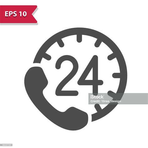 Call Center Icon Stock Illustration Download Image Now 24 Hrs 24 7