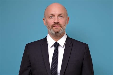 Premium Photo Handsome Caucasian Mature Man In Suit Portrait