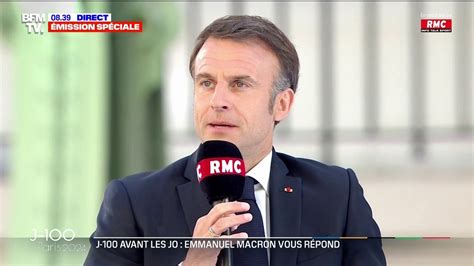 Emmanuel Macron sur la cérémonie d ouverture des JO S il y a un