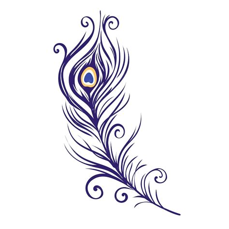 Premium Vector Peacock Feathers On A White Background