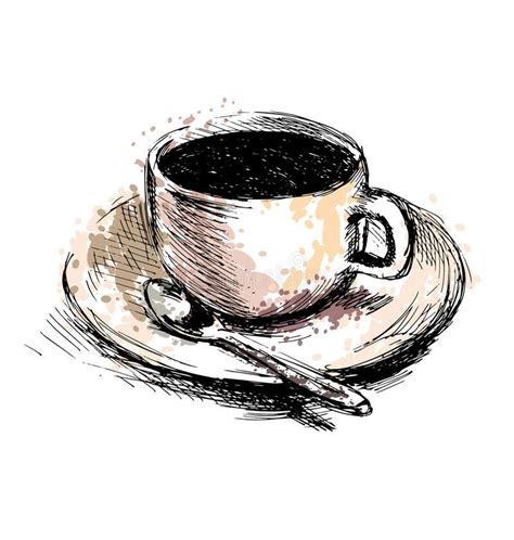 Drawing Cup Coffee Mug Drawing Coffee Cup Art Object Drawing Coffee