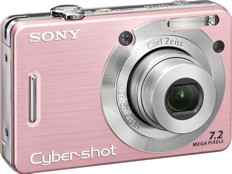 Sony Cybershot Dscw55 72mp Digital Camera With 3x Optical Zoom Pink