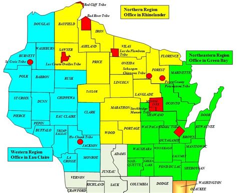 Indian Reservations In Wisconsin Map - Maping Resources