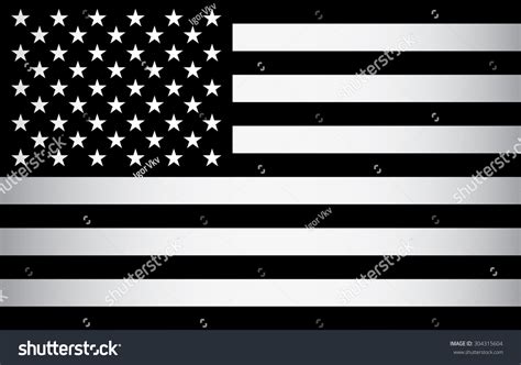 Black White American Flag Vector Stock Vector (Royalty Free) 304315604 ...