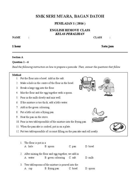 Smk Seri Muara Bagan Datoh Penilaian 1 2016 English Remove Class