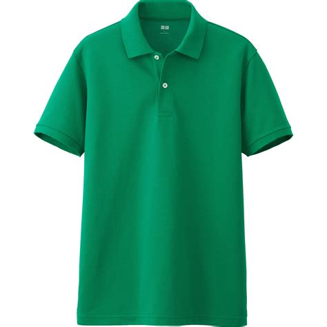 Uniqlo Men Dry Pique Short Sleeve Polo Shirt In Green For Men Lyst