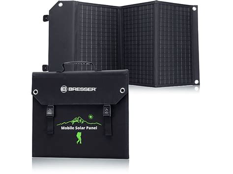 BRESSER Mobiles Solar Ladegerät 60 Watt mit USB Solar Panel MediaMarkt