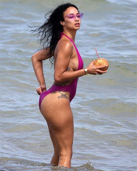 Draya Michele Brings The Heat To Miami In Hot Pink Swimsuit Daily