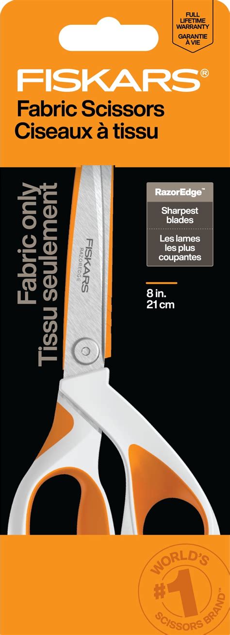 Fiskars Razoredge Softgrip Fabric Shears Orange Fabric Scissors