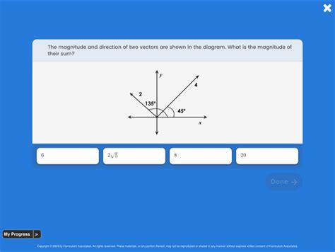 X The Magnitude And Direction Of Two Vectors Are Shown In The Diagram