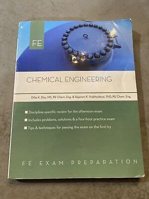 CHEMICAL ENGINEERING (FE/EIT EXAM PREPARATION) By Dilip Das & Rajaram VG $74.13 - PicClick CA