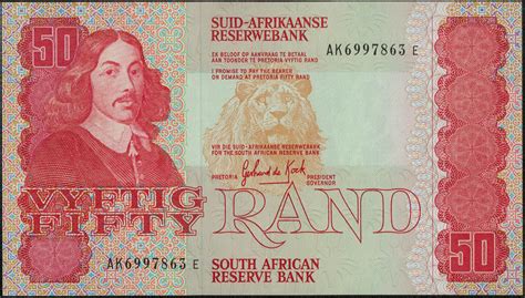 My Currency Collection South African Currency 50 Rand Banknote 1984