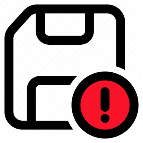 Save Warning File Flash Disk Floppy Icon Download On Iconfinder