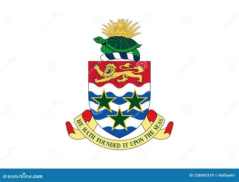 Coat of Arms of Cayman Islands Stock Illustration - Illustration of ...