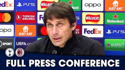 Conte “we Must Fight To Win Something” Tottenham Vs Ac Milan Press