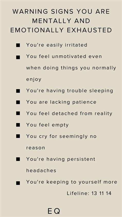 Warning Signs You Are Mentally And Emotionally Exhausted Emotionally