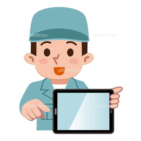 タブレットpcを持つスーツ姿の男性のイラストセット イラスト素材 6722341 フォトライブラリー Photolibrary