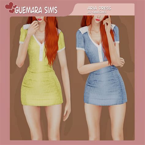 Guemara Sims Guemarasims Aria Dress New Mesh Base Game 20