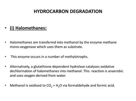 Environmental Microbiology Microbial Degradation Of Recalcitrant Compounds Ppt