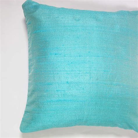 Raw Silk Pillow Cover in Cool Mint – DesiCrafts