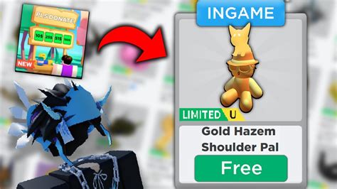 How To Get Gold Hazem Shoulder Pal In Pls Donate K Stock Free