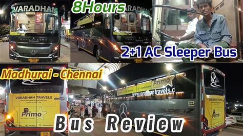 Varadhan Travels 2 1 AC Sleeper BharatBenz Madhurai To Chennai