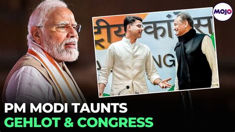 In Ashok Gehlot Vs Sachin Pilot Feud Pm Modi Makes Entry Taunts