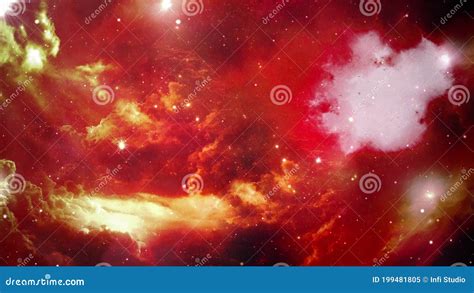 La Galaxie Rouge De La N Buleuse K Dans Des Domaines D Toile D