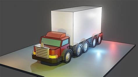 Truck for game free VR / AR / low-poly 3D model | CGTrader