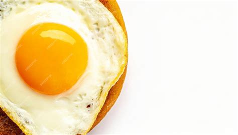 Premium Ai Image Fried Egg Over Easy Isolated On White Background