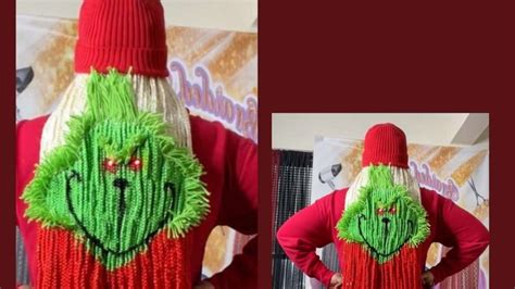 Woman wows TikTok with festive 'Grinch' inspired braided look - ABC News