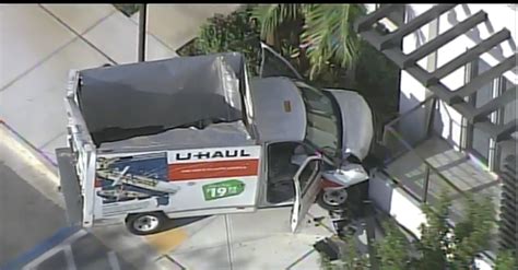 Driver In Custody After U Haul Crashes Into Pompano Beach Building