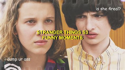 Stranger Things S3 Funny Moments Youtube