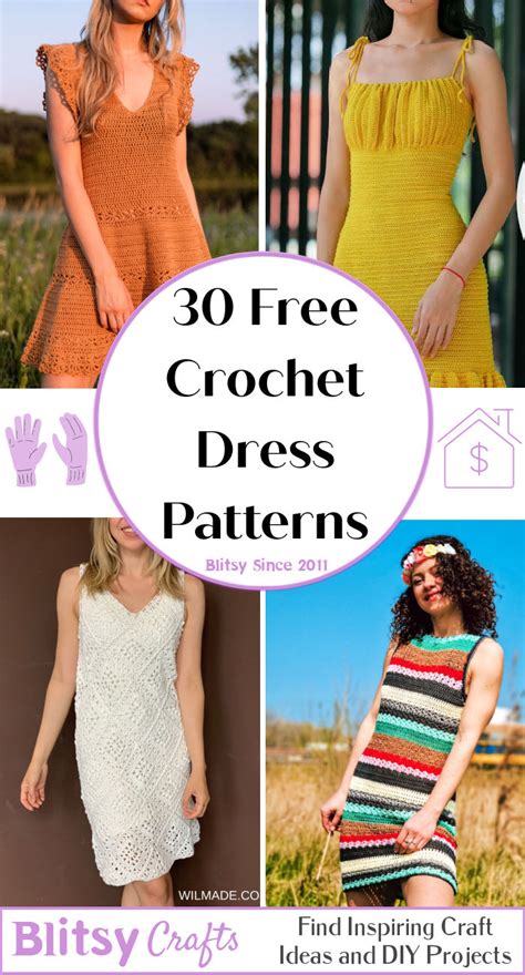 30 Free Crochet Dress Patterns PDF Clothing Pattern