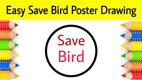 Save Bird Easy Poster Drawing How To Draw Save Bird Drawing For Beginners Ap Drawing Youtube