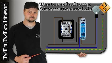 Tasterschaltung Stromstossrelais anschließen Anleitung von M1Molter