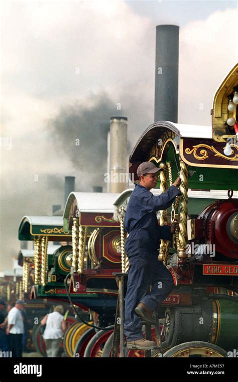 A Steam Traction Engine At The Great Dorset Steam Fair At Blandford In