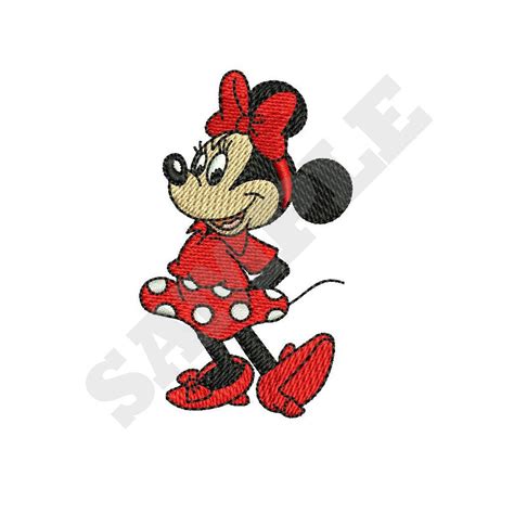 Minnie Mouse Machine Embroidery Design Etsy