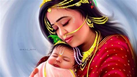 Baby Krishna Yashoda