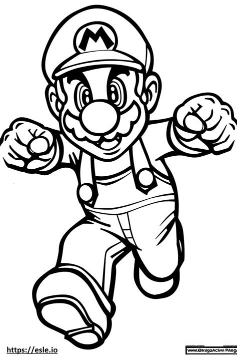 Super Mario Bros Dibujo Para Colorear