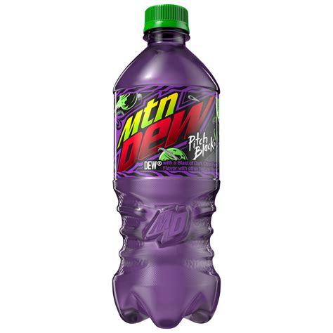 Mountain Dew Pitch Black Dew With A Blast Of Dark Citrus Punch Flavor