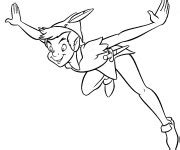 Coloriage Peter Pan Et Wendy Dessin Gratuit Imprimer