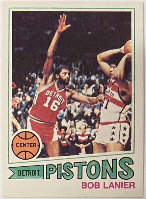 Bob Lanier 1977 78 Topps Detroit Pistons Basketball Card KBK Sports