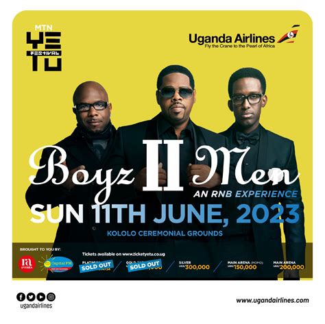 Uganda Airlines On Twitter The Boyz Ii Men Live In Kampala Get Ready