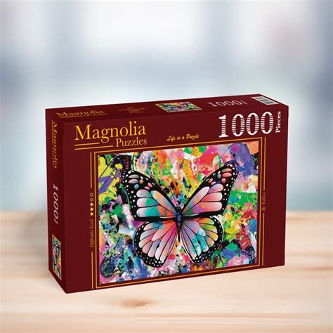 Puzzle Colorful Butterfly Magnolia 2336 1000 Teile Puzzles